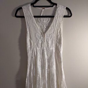 Free People White Lace Dress